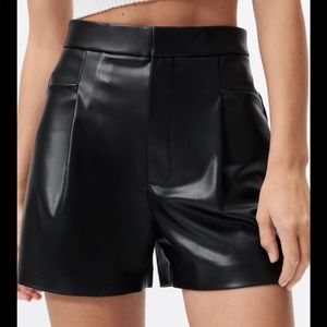 Zara Faux Leather shorts